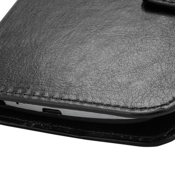 Olixar Leather-Style Vodafone Smart Platinum 7 Plånboksfodral - Svart