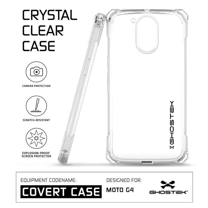 Ghostek Covert Moto G4 Plus Bumper Case - Clear