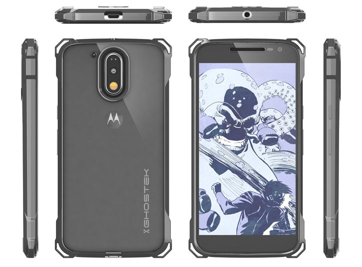 Ghostek Covert Moto G4 Plus Bumper Case - Clear / Black