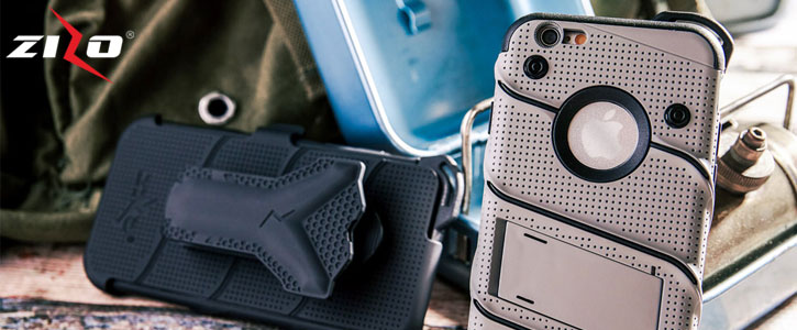 Zizo Bolt Series iPhone 6S / 6 Tough Case & Belt Clip - Steel