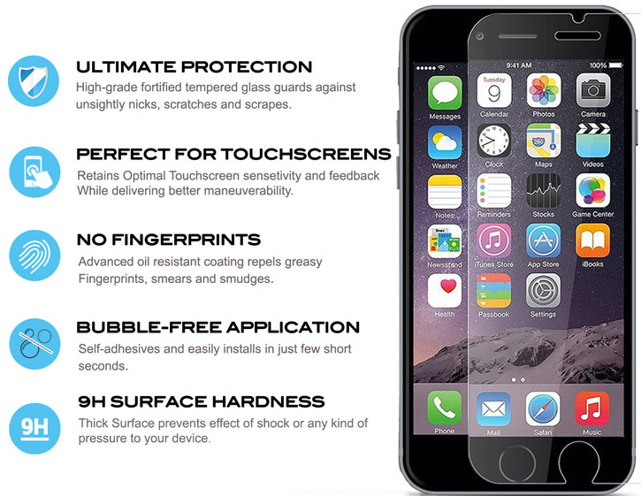 Zizo Lightning Shield iPhone 7 Tempered Glass Screen Protector