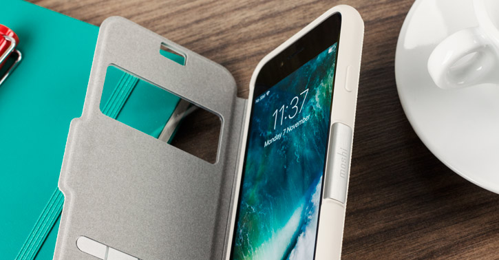 Moshi SenseCover iPhone 7 Smart Case - Stone White
