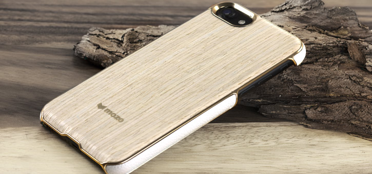 Mozo iPhone 7 Genuine Wood Back Cover - Light Oak