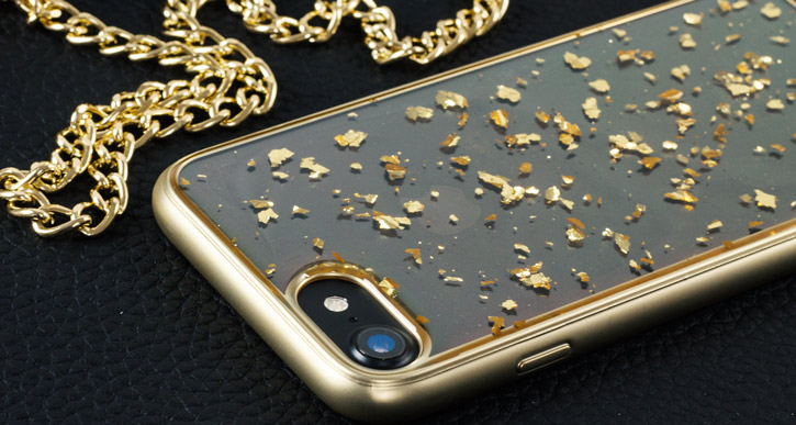 Prodigee Scene Treasure iPhone 7 Case - Gold Sparkle
