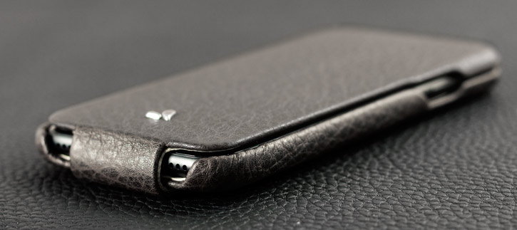  Vaja Ivo Top iPhone 7 Premium Leather Flip Case - Dark Brown