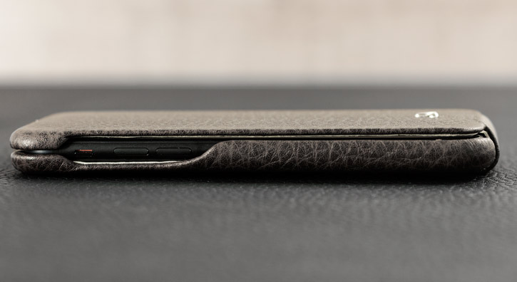  Vaja Ivo Top iPhone 7 Premium Leather Flip Case - Dark Brown