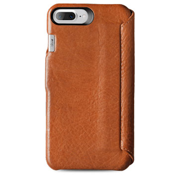 Vaja Agenda MG iPhone 7 Plus Premium Leather Case - Tan