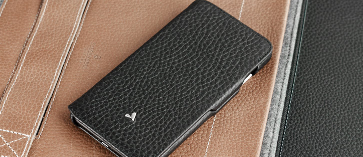 Vaja Agenda MG iPhone 7 Plus Premium Leather Flip Case - Black