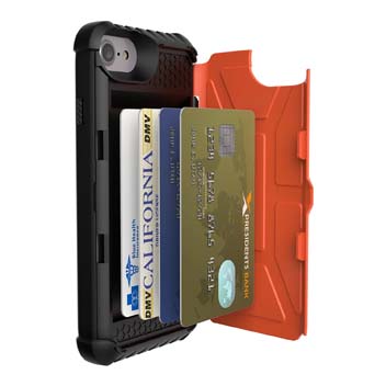 UAG Trooper iPhone 7 Protective Wallet Case - Rust / Black