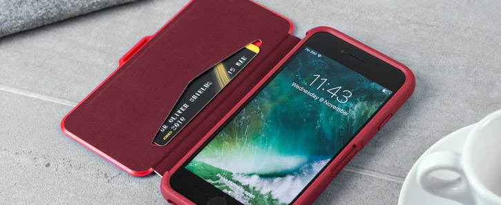 OtterBox Symmetry iPhone 8 / 7 Folio Wallet Case - Red