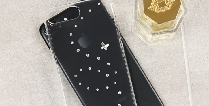 Coques iPhone 7 Plus Bling My Thing Papillon - Cristal