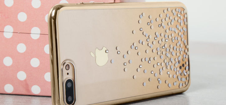 Unique Polka 360 Case iPhone 7 Case Plus - Champagne Gold