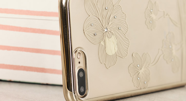 Crystal Flora 360 iPhone 7 Plus Case - Champagne Gold
