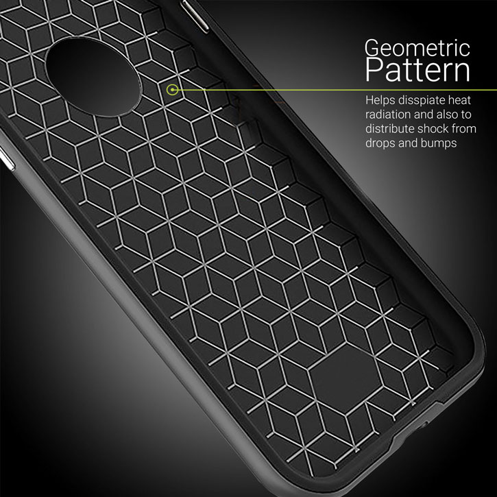 Olixar X-Duo iPhone 8 Plus Hülle in Carbon Fibre Metallic Grau