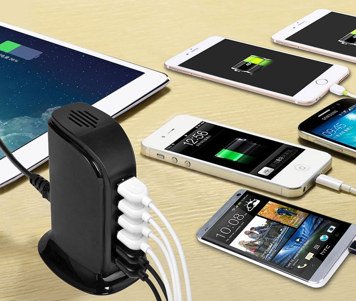 USB Tower Charging Station - 6 Port