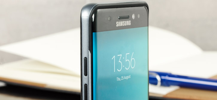 Coque Samsung Galaxy Note 7 Olixar X-Duo – Gris métallique vue sur touches