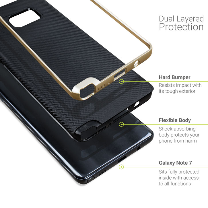Olixar TechShield Samsung Galaxy Note 7 Skal - Guld