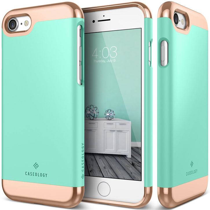 Caseology Savoy Series iPhone 7 Slider Case - Turquoise Mint