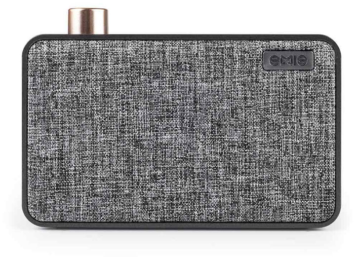 Altavoz bluetooth portátil Emie Canvas - Negro