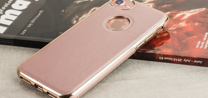 Olixar Makamae Leather-Style iPhone 8 Case - Rose Gold