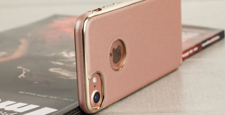 Olixar Makamae Leather-Style iPhone 8 Case - Rose Gold