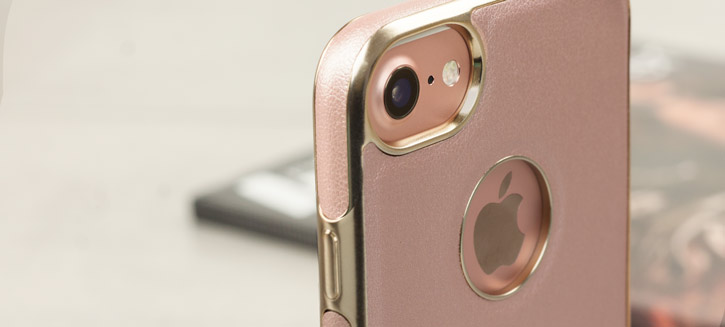 Olixar FlexiLeather iPhone 7 Case - Rose Gold