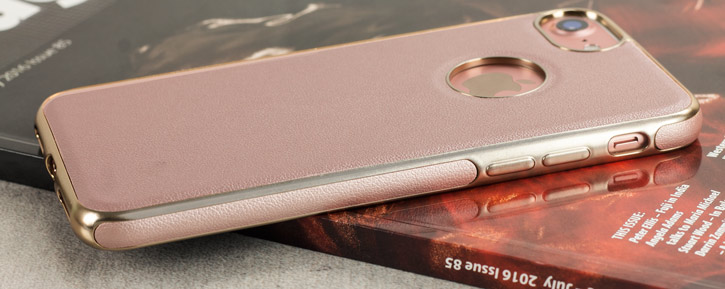 Olixar FlexiLeather iPhone 7 Skal - Rosé Guld