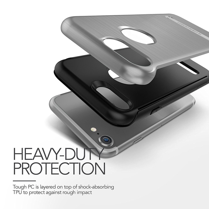 VRS Design Duo Guard iPhone 8 / 7 Case - Steel Silver