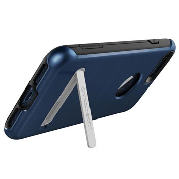Coque iPhone 8 / 7 VRS Design Duo Guard – Bleue Corail - béquille