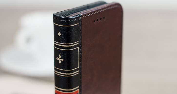 Olixar X-Tome Leather-Style iPhone 7 Book Case - Brown