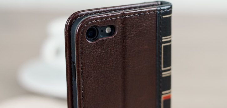 Olixar X-Tome Leather-Style iPhone 7 Book Case - Brown