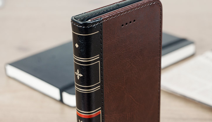 Olixar X-Tome Leather-Style iPhone 7 Plus Book Case - Brown
