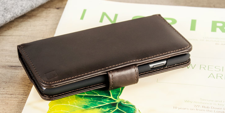 Olixar Genuine Leather iPhone 7 Wallet Case - Brown