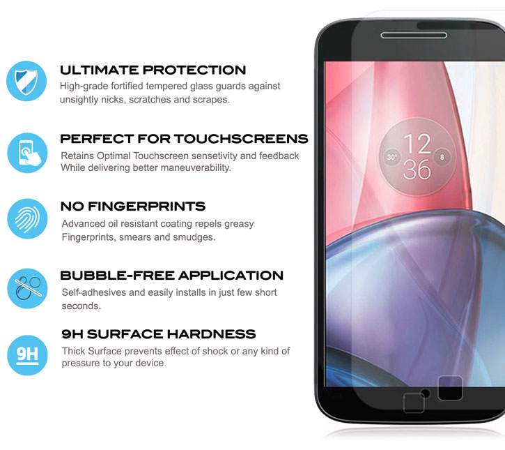 Protection d’écran verre trempé Moto G4 Play Zizo Lightning Shield