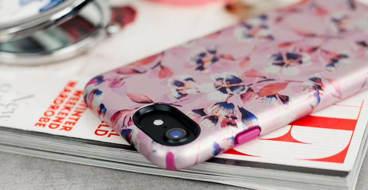 Speck Presidio Inked iPhone 7 Case - Magenta / Pink Flower