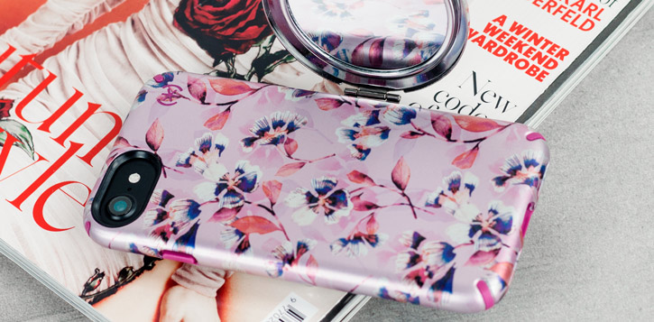 Speck Presidio Inked iPhone 7 Case - Magenta / Pink Flower