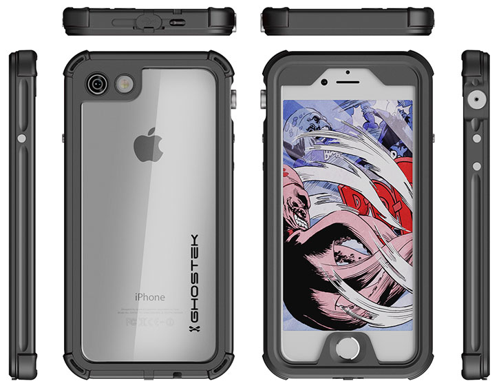 Ghostek Atomic 3.0 iPhone 7 Waterproof Tough Case - Black