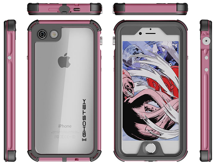 Ghostek Atomic 3.0 iPhone 7 Waterproof Tough Case - Pink