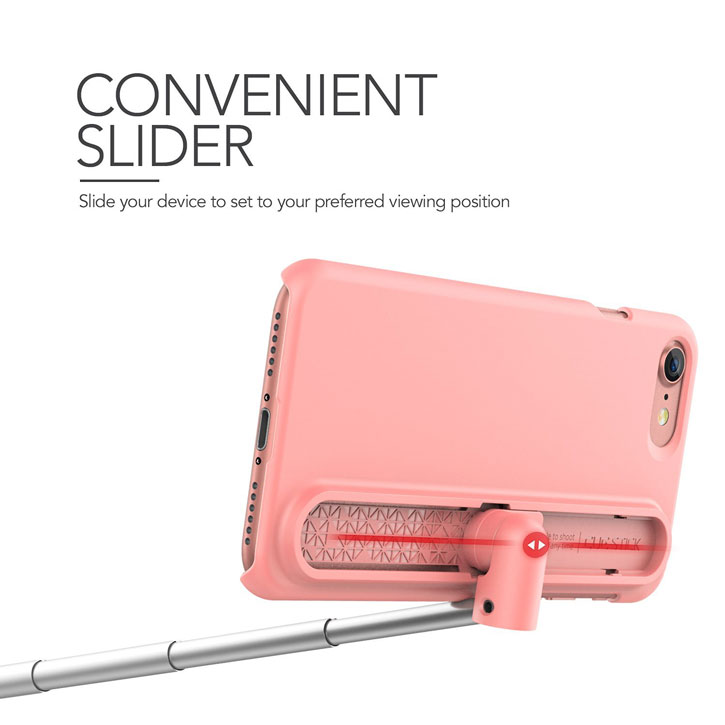 VRS Design Cue Stick iPhone 7 Selfie Case - Snow Pink