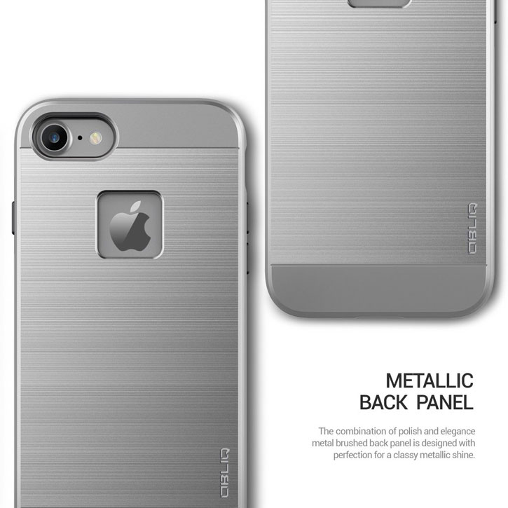 Obliq Slim Meta iPhone 7 Case - Silver Titanium