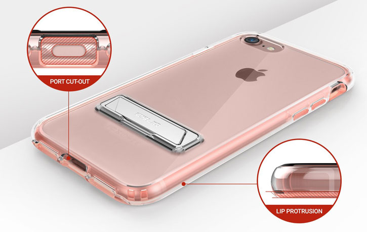 Coque iPhone 7 Obliq Naked Shield – Or rose