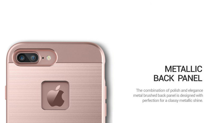 Obliq Slim Meta iPhone 7 Plus Case - Rose Gold