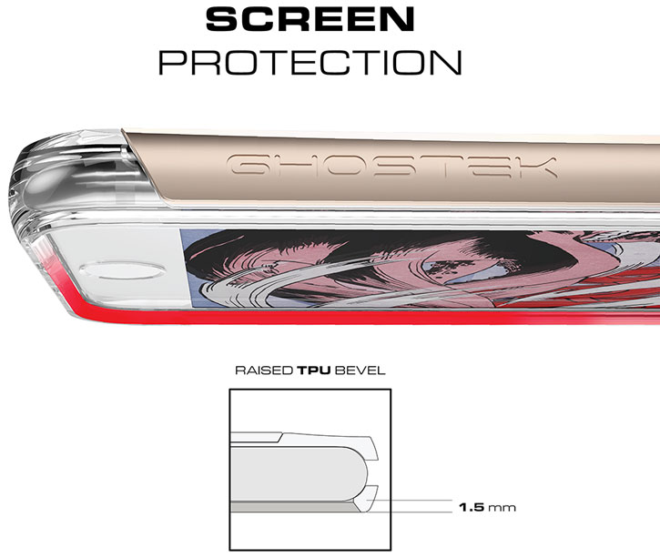 Coque iPhone 7 Ghostek Cloak 2 Aluminium Tough – Transparente / Noire