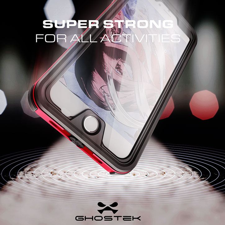 Ghostek Atomic 3.0 iPhone 7 Plus Waterproof Tough Case - Red