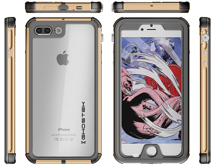 Ghostek Atomic 3.0 iPhone 7 Plus Waterproof Tough Case - Gold
