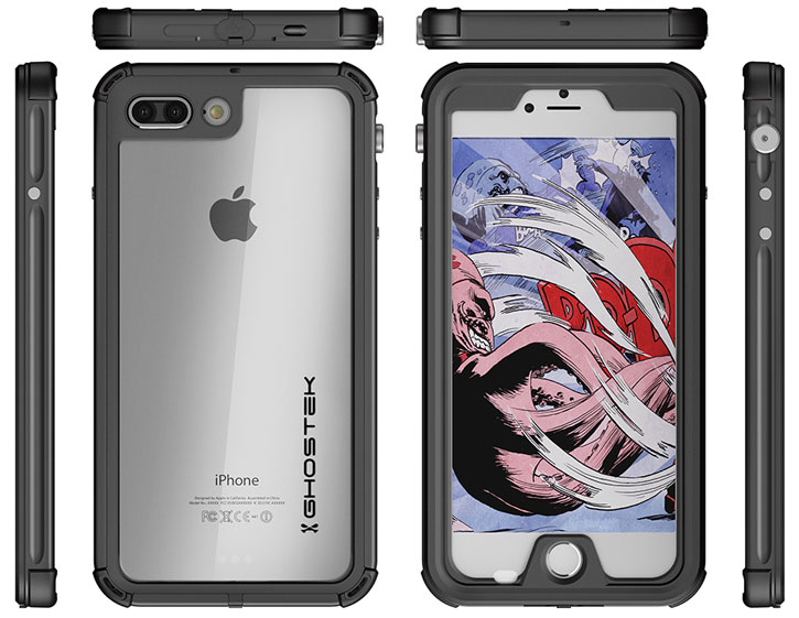 Ghostek Atomic 3.0 iPhone 7 Plus Waterproof Tough Case - Black