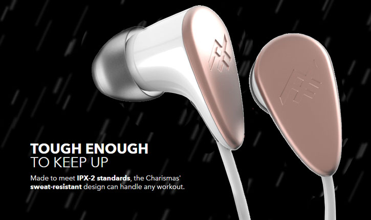 Ecouteurs Bluetooth Zagg IFROGZ Charisma – Blanc / Or Rose