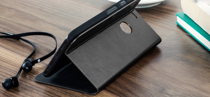 Olixar Leather-Style Google Pixel XL Wallet Stand Case - Black