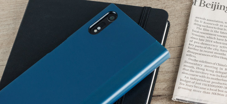 Official Sony Xperia XZ Style Cover Touch Case - Forest Blue