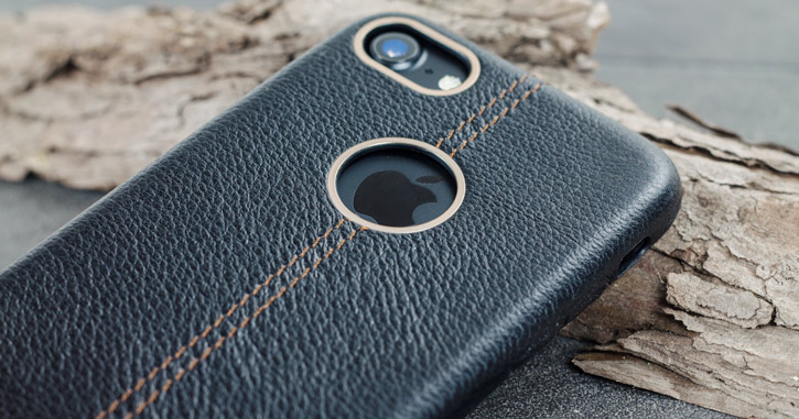 Premium Handmade Genuine Leather iPhone 7 Case - Black